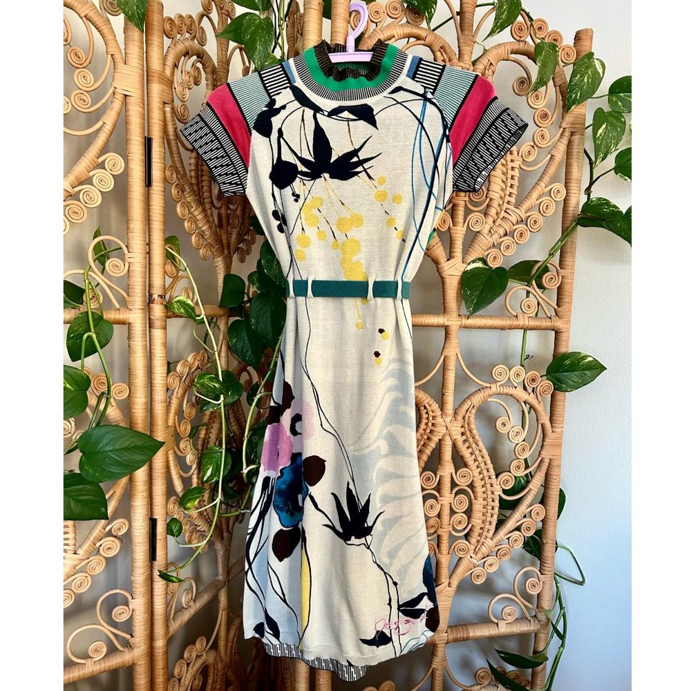 DESIGUAL BELTED DRESS - Size Small